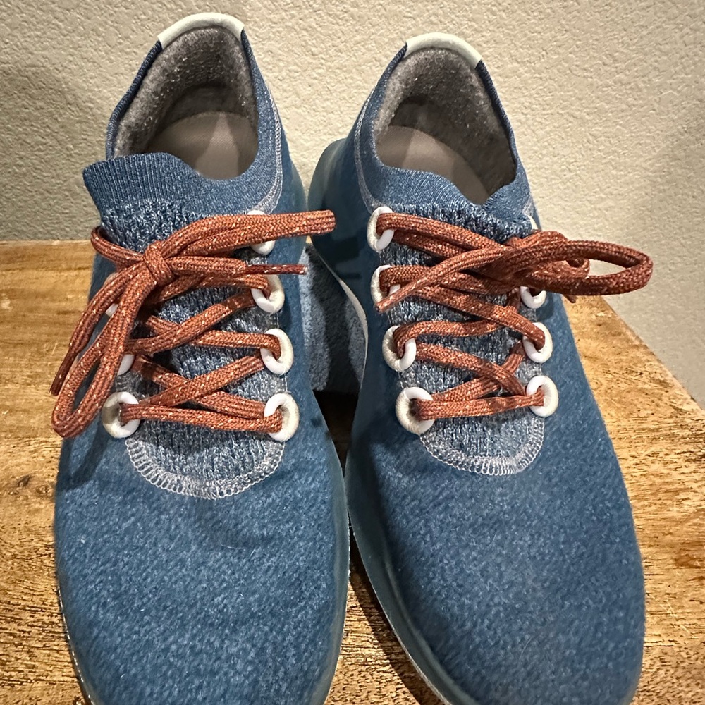 Allbirds Men's Sneakers in Blue with Brown Laces